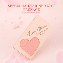 Load image into Gallery viewer, DUcare Love Struck 14Pcs Face & Eye Brush Set with Hair Clip (D1410)