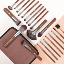 Load image into Gallery viewer, DUCare Chocolate Life 22-Piece Face & Eye Makeup Brush Set (D2205)