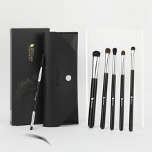Load image into Gallery viewer, DUcare Agate Black 6Pcs Eye Brush Set (DF0601)
