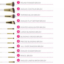 Load image into Gallery viewer, BH Cosmetics - Studded Elegance 12 Piece Brush Set with a Brush Stand