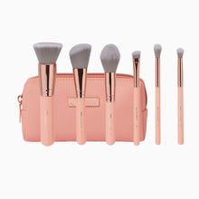 Load image into Gallery viewer, BH Cosmetics - Petite Chic 6 Piece Mini Brush Set with a Zip Bag