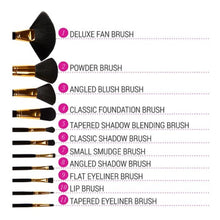 Load image into Gallery viewer, BH Cosmetics Dot Collection 11 Pcs Brush Set - Black