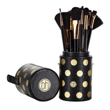 Load image into Gallery viewer, BH Cosmetics Dot Collection 11 Pcs Brush Set - Black