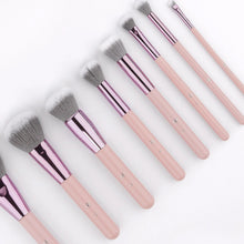 Load image into Gallery viewer, BH Cosmetics - Opallusion: Dreamy 8 Piece Brush Set with a Zip Bag