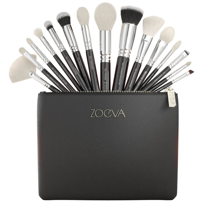 ZOEVA 15 pcs Brush Set with a Zip Bag