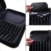 Load image into Gallery viewer, DUcare All-Black 29 Pockets Business Makeup Brush Bag (BG09)
