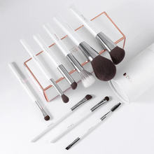 Load image into Gallery viewer, DUcare White 9Pcs Face &amp; Eye Brush Set with Holder (D901)
