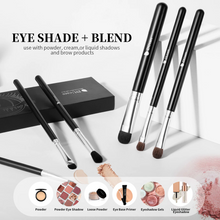 Load image into Gallery viewer, DUcare Agate Black 6Pcs Eye Brush Set (DF0601)
