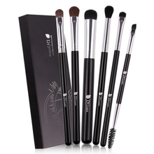 Load image into Gallery viewer, DUcare Agate Black 6Pcs Eye Brush Set (DF0601)
