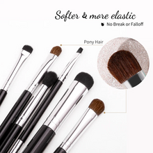 Load image into Gallery viewer, DUcare Agate Black 6Pcs Eye Brush Set (DF0601)
