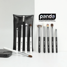 Load image into Gallery viewer, DUcare Panda 10Pcs Mini Eye Travel Brush Set (DF1062)
