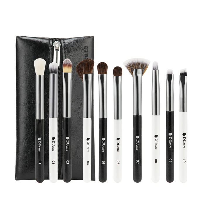 DUcare Panda 10Pcs Mini Eye Travel Brush Set (DF1062)