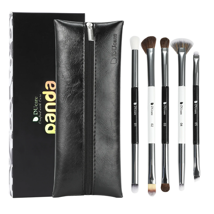 DUcare Panda 5Pcs Dual-ended Eye Travel Brush Set (DF1063)