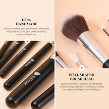 Load image into Gallery viewer, DUcare Classic Black Essential Face &amp; Eye Brush Set (15PC) (DF1503)
