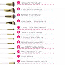 Load image into Gallery viewer, BH Cosmetics - Pink Studded Elegance 12 Piece Brush Set with a Brush Stand
