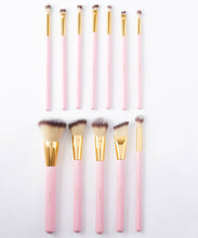 Load image into Gallery viewer, BH Cosmetics - Pink Studded Elegance 12 Piece Brush Set with a Brush Stand
