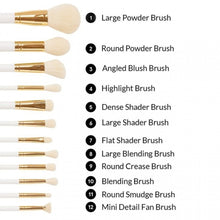 Load image into Gallery viewer, Bh Cosmetics Golden Brush Set
