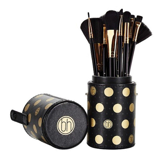 BH Cosmetics Dot Collection 11 Pcs Brush Set  - Black