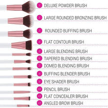 Load image into Gallery viewer, BH Cosmetics Crystal Quartz 12 Piece Brush Set And Bag
