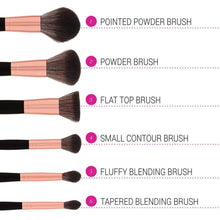 Load image into Gallery viewer, BH Signature Rose Gold 13 Piece Brush Set with Holder
