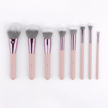 Load image into Gallery viewer, BH Cosmetics - Opallusion: Dreamy 8 Piece Brush Set with a Zip Bag
